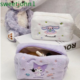 Sweetjohn กระเป๋าดินสอ กระเป๋าเครื่องเขียน ลาย Kuromi My Melody Cinnamoroll ความจุขนาดใหญ่ สไตล์เกาหลี