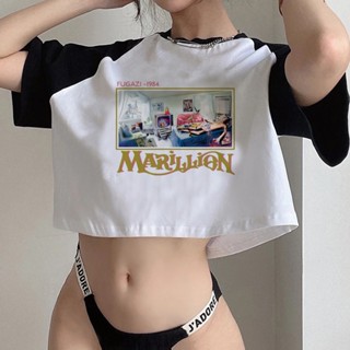 Marillion fairy grunge 2000s cyber y2k เสื้อครอปท็อป สไตล์วินเทจ สําหรับผู้หญิง y2k