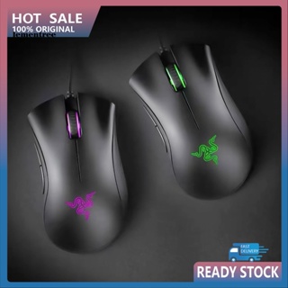 &lt;lementree&gt; Razer-deathadder เมาส์เกมมิ่งมีสาย ตอบสนองเร็ว ออกแบบตามสรีรศาสตร์ 6400DPI สําหรับเดสก์ท็อป