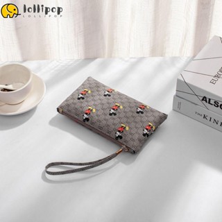 Lollipo1 กระเป๋าสตางค์ กระเป๋าถือ หนัง PU มีซิป จุของได้เยอะ ใส่โทรศัพท์มือถือได้ สําหรับเด็กผู้หญิง