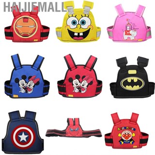 Haijiemall Motorcycle Harness Safety Belt Oxford Adjustable Cartoon Stable Riding with Reflective Strips for Kids