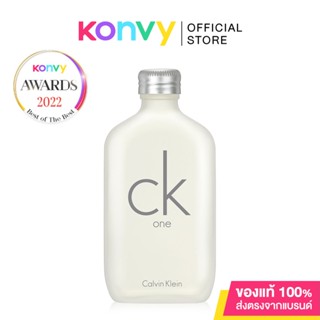 Calvin Klein One Eau De Toilette น้ำหอมคาลวิน ไคลน์สำหรับ Unisex กลิ่นหอมแนวซิตรัส สะอาดสดชื่น.