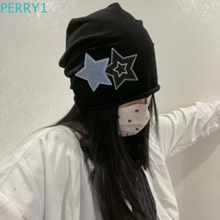 Perry หมวกบีนนี่ แบบสวมหัว น้ําหนักเบา ปักลายดาวห้าแฉก ดวงจันทร์ ดาว สําหรับกลางแจ้ง