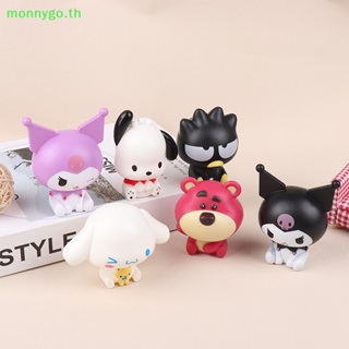 Monnygo Kawaii ฟิกเกอร์การ์ตูนอนิเมะ Cinnamoroll Pachacco Kuromi Hello Kitty ของขวัญ สําหรับตกแต่งเค้ก DIY TH