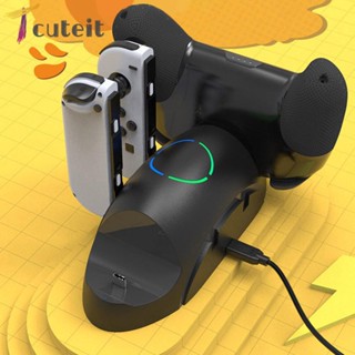 Tcuteit จอยเกมส์ 6 นิ้ว 1 นิ้ว DC5V 2A สําหรับ Nintendo Switch Pro Nintendo Switch Joy-con