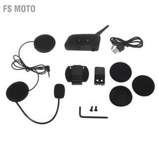 FS Moto EJEAS V6 Pro 1200M หมวกกันน็อครถจักรยานยนต์ชุดหูฟัง Bluetooth Intercom สำหรับผู้ตัดสิน 6 ผู้ใช้