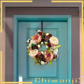 [Chiwanji2] พวงหรีดดอกโบตั๋นประดิษฐ์ สําหรับตกแต่งบ้าน ประตูหน้าบ้าน พร็อพถ่ายภาพในร่ม