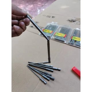 ไขควงหัวดาว Torx , Torx pin security torx แบบมีรู แบบตัน สำหรับใช้กับสว่าน เข้าที่แคบ ก้านยาวพิเศษ 100มม เหล็ก S2 ขาย...