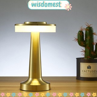 WISDOMEST โคมไฟตั้งโต๊ะ LED รูปดัมเบล สไตล์เรโทร สําหรับตกแต่งโรงแรม บาร์