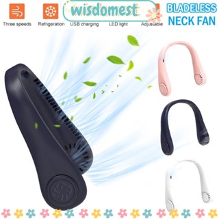 WISDOMEST พัดลมระบายความร้อน ไร้ใบพัด หน้าจอ LED 6000mah ขนาดพกพา สําหรับพัดลมติดเพดาน