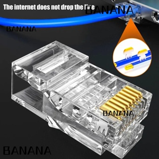 Banana1 CAT6 RJ45 สายเคเบิลเชื่อมต่ออีเธอร์เน็ต PC 8Pin คุณภาพสูง ทนทาน