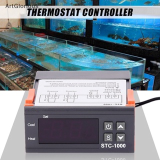 ใหม่ เทอร์โมสตัทควบคุมอุณหภูมิดิจิทัล 12V 24V 110V 220V STC-1000 พร้อม NTC N