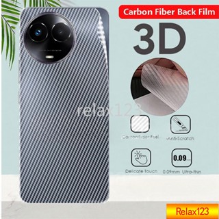  ฟิล์มคาร์บอนไฟเบอร์ 3D ป้องกันด้านหลัง กันลื่น สําหรับ Realme 11 Realme11 5G 2023