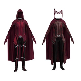 [0714]GZXY-COS-B Marvel American TV Series Wanda Fantasy Crimson Witch Clothes Wanda Scarlet Witch Same Style Comic  Animation  Cosplay  Boy Gift  Halloween  HUW4