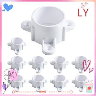 Ly ฝาครอบขาโต๊ะ PVC เกรดเฟอร์นิเจอร์ 1 นิ้ว ติดตั้งง่าย สีขาว สําหรับขาโต๊ะเก้าอี้ American SCH40 10 ชิ้น