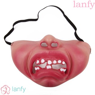 Lanfy หน้ากากคอสเพลย์ตลก ตลกตลก ตลก ตลก ตลก ตลก ตลก ตลก ฮาโลวีน ปาร์ตี้ ตัวตลก เล่นหน้ากาก