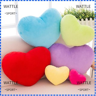 Wattle หมอนตุ๊กตา รูปหัวใจ สีแดง สําหรับตกแต่งบ้าน วันวาเลนไทน์