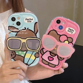 🌈Ready Stock🏆Compatible For iPhone XR 14 13 11 12 Pro Max 8 7 6 6s Plus SE 2020 XS Max Fun KT Cat Phone Case Shockproof Protective Back Cover