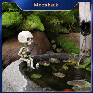 &lt;moonback&gt; ฟิกเกอร์เรซิ่น รูปกะโหลก สไตล์โกธิค สําหรับตกแต่งปาร์ตี้ฮาโลวีน