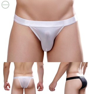 GORGEOUS~Panties Bikini Pouch Panties Gays Clothes Ice Silk Mens Middle Waist Sexy