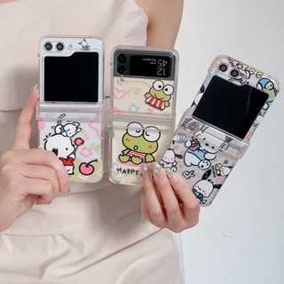 เคสโทรศัพท์มือถือ ป้องกันฝุ่น กันกระแทก ลายกบ Chippa แฟชั่น สําหรับ Samsung Galaxy Z FLIP 3 Sweet FLIP 4 FLIP 5