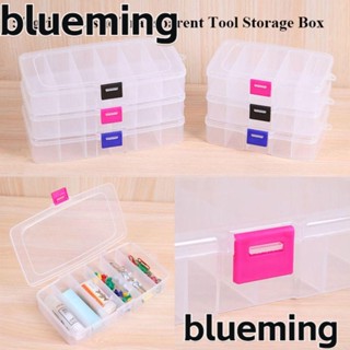 Blueming2 กล่องพลาสติกใส ทรงสี่เหลี่ยม 5 6 ช่อง ทนทาน สําหรับใส่เครื่องประดับ ลูกปัด ตกปลา