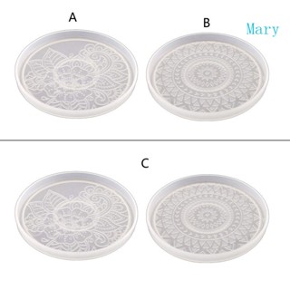 แม่พิมพ์ซิลิโคนเรซิ่น อีพ็อกซี่ UV ทรงกลม ลายแมรี่ สําหรับทําเครื่องประดับ แฮนด์เมด DIY