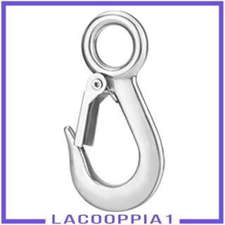 [Lacooppia1] ตะขอสเตนเลส แข็งแรง พร้อมกลอนนิรภัย สําหรับสายกว้าน 0.3T