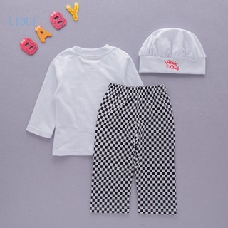 Lidu1 ชุดคอสเพลย์ ชุดเชฟ หมวก กางเกง เสื้อผ้าเด็ก สําหรับงานปาร์ตี้