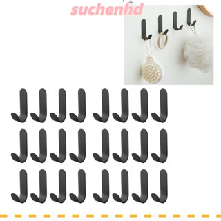 Suchenhd ตะขอแขวนกุญแจ หมวก ผ้าขนหนู สเตนเลส รูปตัว J ทนทาน 24 ชิ้น