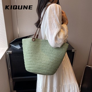 KIQUNE กระเป๋าผ้ากระเป๋าผ้าแคนวาส Tote Bag 2023 NEW GTT2390LA2 36Z230909