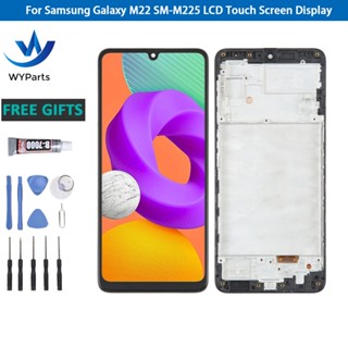 หน้าจอสัมผัส LCD OLED พร้อมกรอบ สําหรับ Samsung Galaxy M22 SM-M225