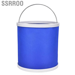 Ssrroo Foldable Water Bucket Oxford Cloth 9L Multifunction Folding Container for Car Cleaning Fishing Camping