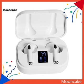 Moon* หูฟังสเตอริโอดิจิทัล LED บลูทูธไร้สาย 50 ดวง ขนาดเล็ก กันน้ํา สําหรับเล่นกีฬา