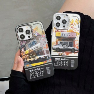 เคสโทรศัพท์มือถือ กันกระแทก ลายการ์ตูนอนิเมะ Initial D AE86 สําหรับ IPhone 15 Ultra 11 12 13 14 Pro Max IPhone 15 Pro Max IPhone 14 Pro IPhone 13