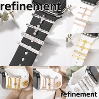 Refinement เครื่องประดับ สายนาฬิกาข้อมือ สร้อยข้อมือ แหวนโลหะ เข็มกลัดเพชร สร้างสรรค์ สายรัดข้อมือ เสน่ห์ อุปกรณ์เสริม