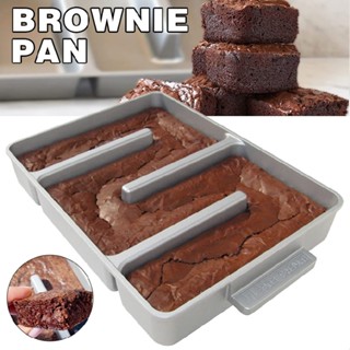 Edge Brownie Pan Silicone Brownie Pan Non-stick Baking Mold for Focaccia Pizza