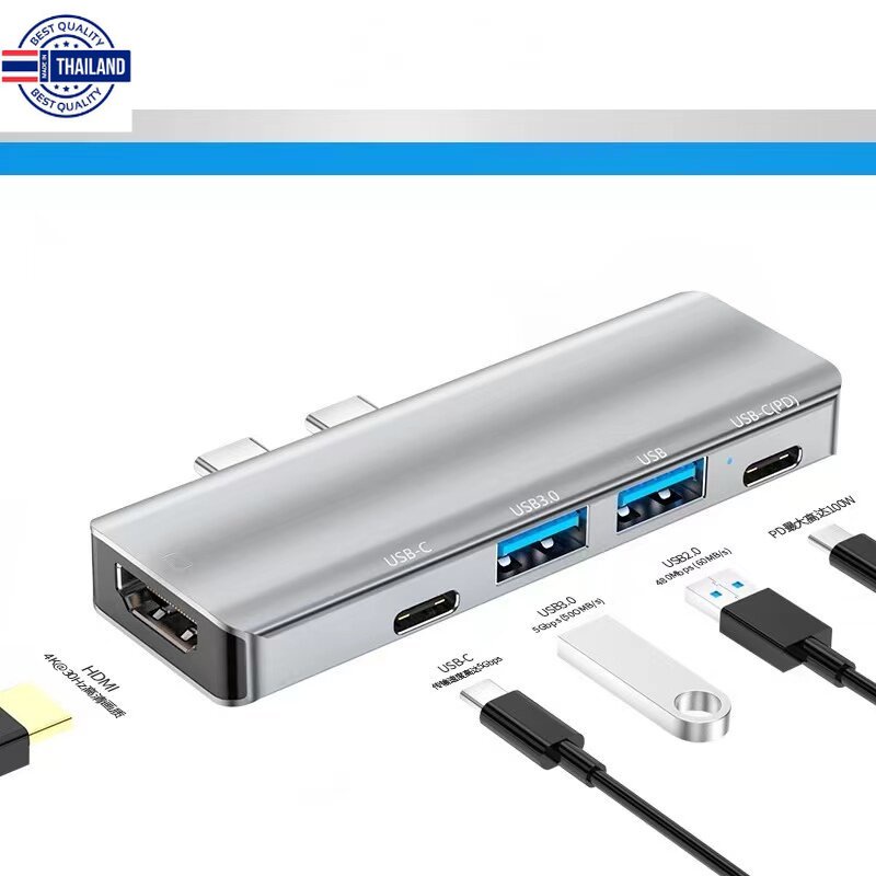 USB C Hub 5 in 1 Type C to HDMI 4K for MacBook Pro 2020, MacBook Air 2020, iPad Pro 2020, SAMSUNG S20+