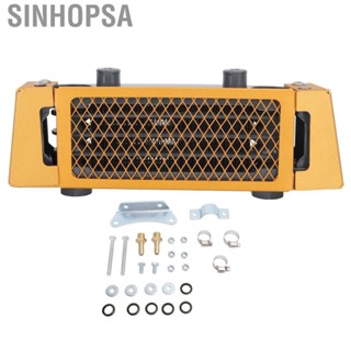 Sinhopsa Motorcycle Oil Cooler Kit  Aluminium Effective Engine Cooling Radiator High Strength for 50cc To 250cc Dirt Bike ATV