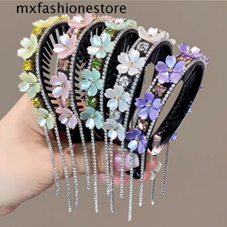 Mxfashione กิ๊บติดผมหางม้า ลายดอกไม้ สวยงาม เครื่องประดับ สําหรับผู้หญิง