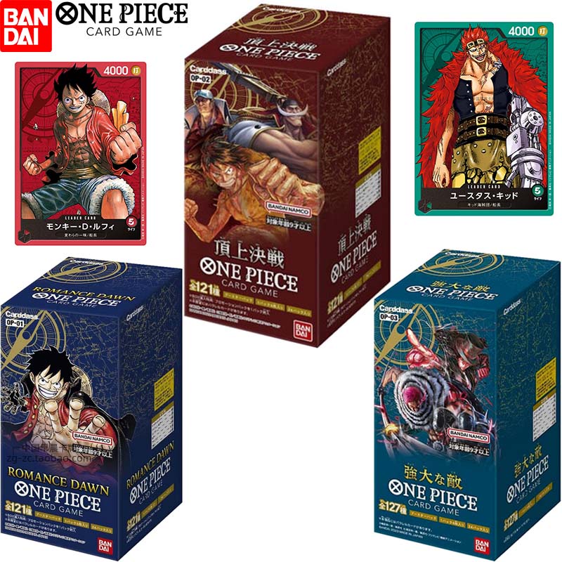 Original One Piece Card Op01 Op02 Op03 Opcg Japanese Japan Anime Tcg Children Oard Games Battle Agai