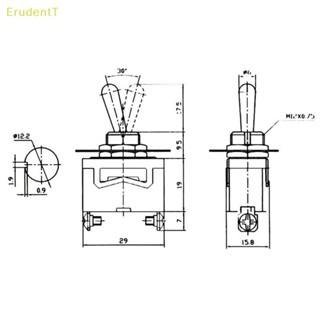 [ErudentT] Spst สวิตช์โยกเปิด ปิด กันน้ํา 2Pin Heavy Duty 20A 125V