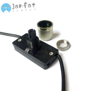 Janfat สวิตช์ไฟหรี่ หรี่แสงได้ พลาสติก ทองแดง 6A 3A AC120V หมุนได้ สีเงิน สําหรับช่างไฟฟ้า