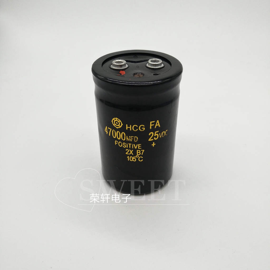 ✨ นําเข้า Hitachi Electrolytic Capacitor สกรู Pin 50 * 80 25V47000UF 47000UF/25V