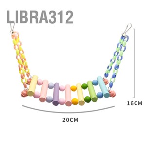 Libra312 Parrot Swing Bridge ของเล่นปลอดภัยบันไดนกสีสันสดใส สำหรับปีนเขาเล่น