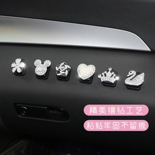 Spot Car Interior Hook Paste Front Row Creative Practical Diamond-Embedded Cute Car Co-Pilot Seat Back New mjvU