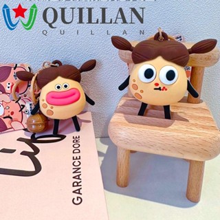 Quillan พวงกุญแจซิลิโคน รูปปากไส้กรอก ตาโต สร้างสรรค์ สําหรับห้อยกระเป๋า