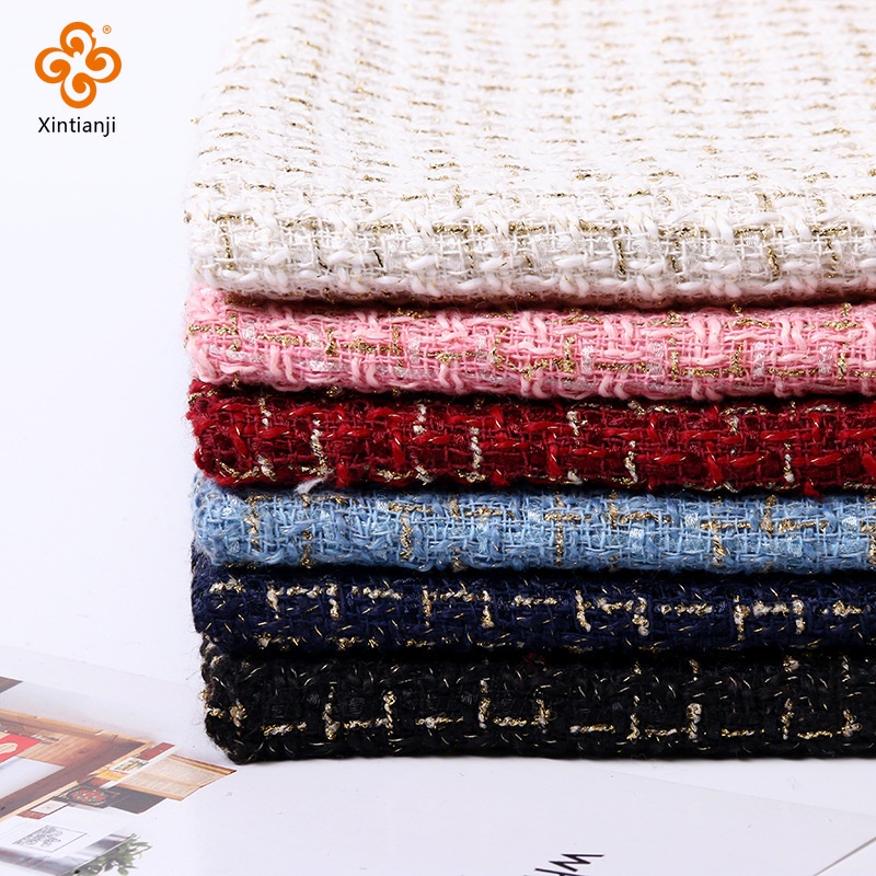 ရွှေရောင် တီဝီးဒ်/အမွေးတရား (Polyester Mesh) DIY အမျိုးသမီးအင်္ကျီအတွက် အထည် 50x150 စင်တီမီတာ TJ20845