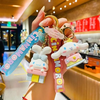 Rtock พวงกุญแจ จี้ตุ๊กตาการ์ตูน Sanrio Cinnamoroll Dog พรีเมี่ยม เหมาะกับของขวัญวันเกิด สําหรับห้อยกระเป๋าเป้สะพายหลัง