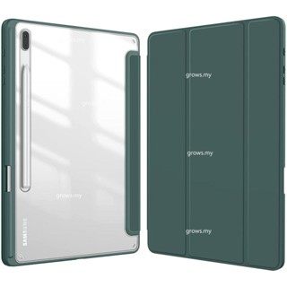 เคสโทรศัพท์มือถือ แบบใส พับได้ สําหรับ Samsung Tab S7 S7 Plus S7 Plus S9 Plus 12.4 นิ้ว S6 Lite 2022 10.4 นิ้ว Galaxy S8 Plus S7 S7 S9 11 นิ้ว